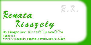 renata kisszely business card